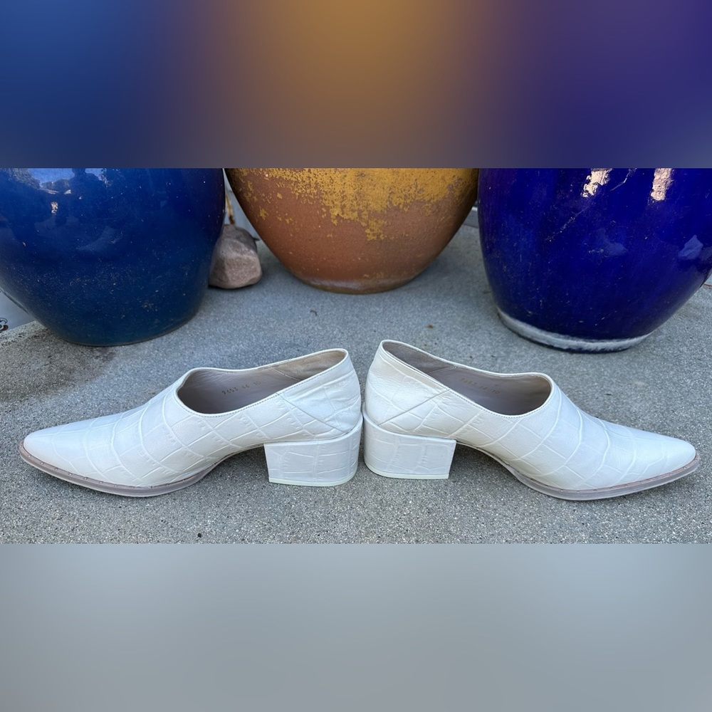 Freda Salvador “Crescent” Block Heel Booties - size 10